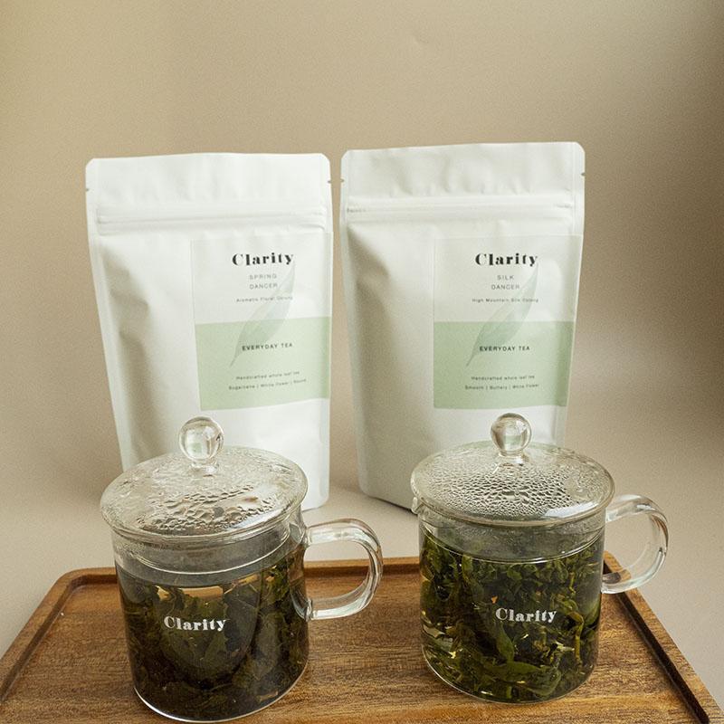 Green and Sweet Oolong Set #2 | Silk Spring Tea Small